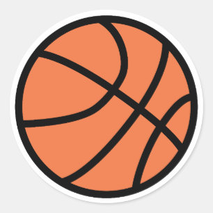 Sticker Rond Basket-ball
