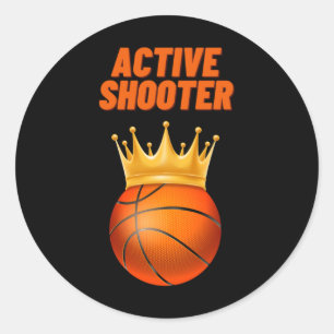 Sticker Rond Basket-ball de tir actif 7