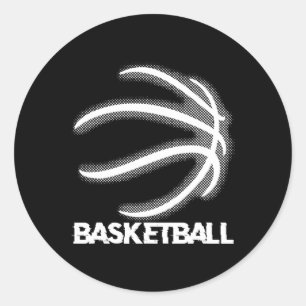 Sticker Rond Basket-ball Dunking Dribbling Bball Hoop Pla