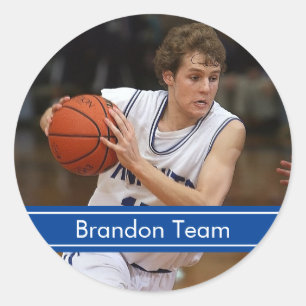 Sticker Rond Basket-ball Sport Photo