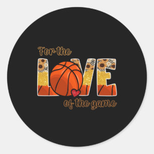 Sticker Rond Basket Pour L'Amour Du Jeu