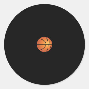 Sticker Rond Basketball Heartbeat Cool I Love Basketball Tee