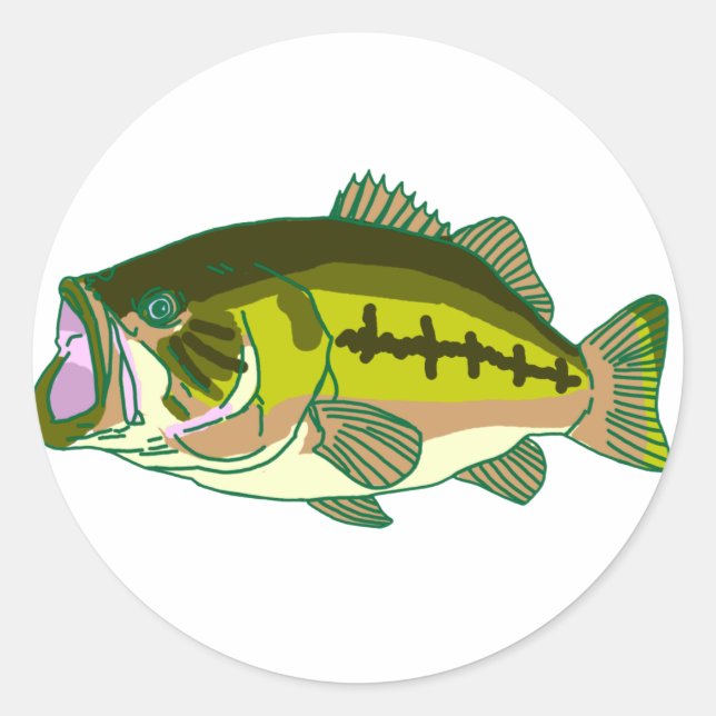 Sticker Rond Basse verte 2 (Devant)