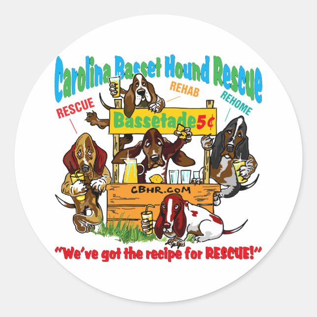 Sticker Rond Bassetade (Devant)