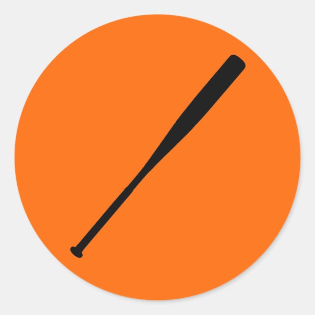 Sticker Rond Bat de baseball (Devant)