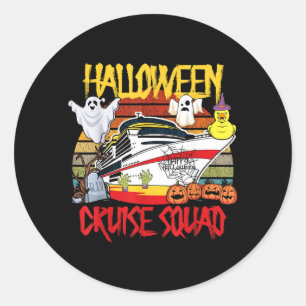 Sticker Rond Bateau de chasse aux canards en caoutchouc de la c