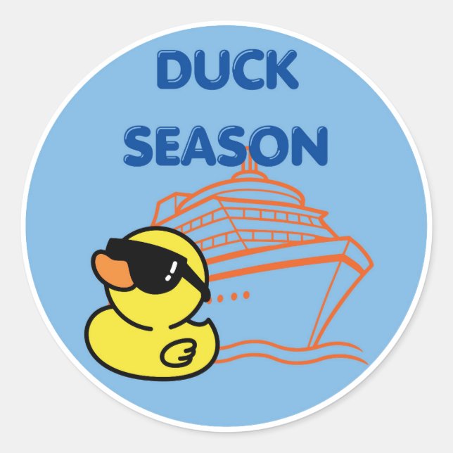 Sticker Rond Bateau de croisière (Devant)