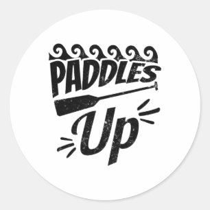 Sticker Rond Bateau Dragon Design Paddup
