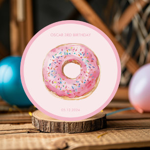 Sticker Rond Bateau pirate avec Animaux Fête des enfants