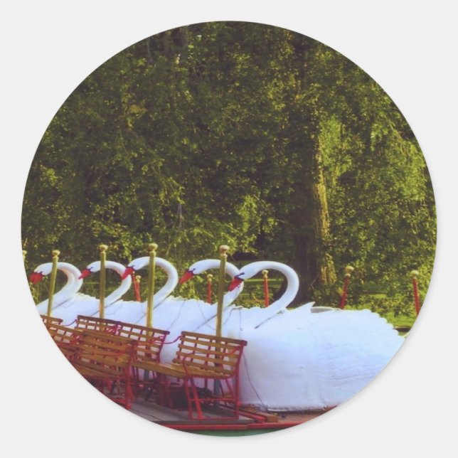 Sticker Rond Bateaux Boston Swan (Devant)