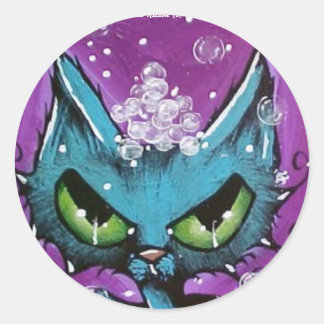 Sticker rond Bath Chat de bulle