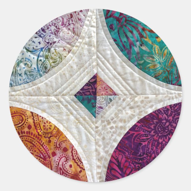 Sticker Rond Batik Quilt (Devant)