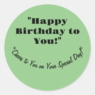 STICKER ROND BÂTIMENT D'ANNIVERSAIRE