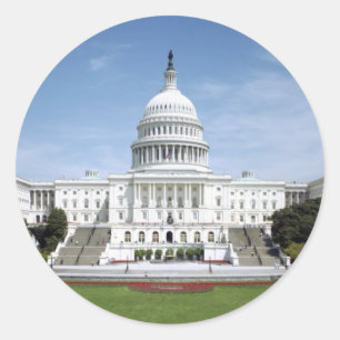 Sticker Rond Bâtiment de capitol des Etats-Unis