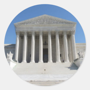 Sticker Rond Bâtiment de court suprême des Etats-Unis