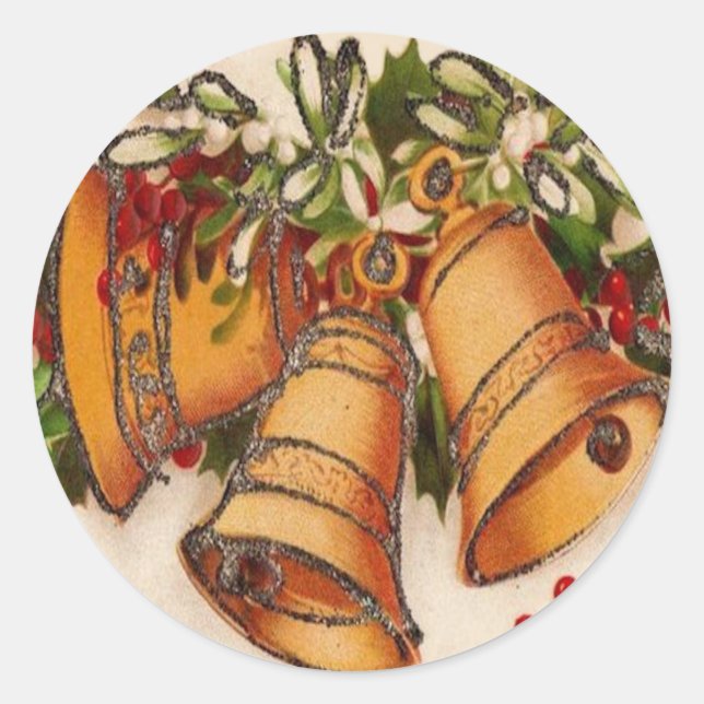 STICKER ROND BÂTIMENT DE NOËL - BELLES DE NOËL (Devant)
