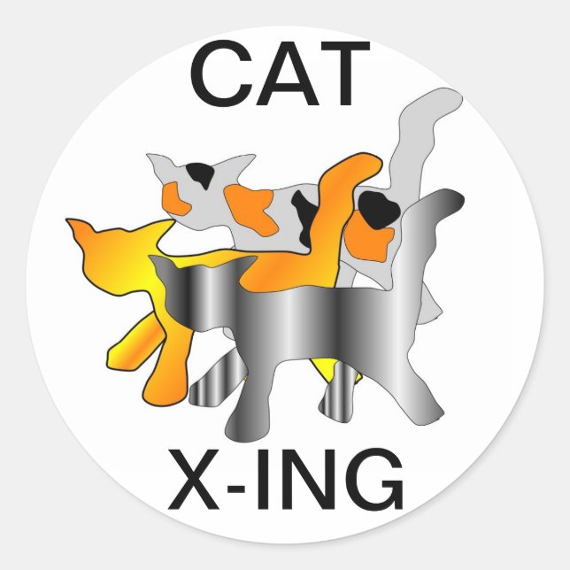 STICKER ROND BÂTIMENTS CAT X-ING (Devant)