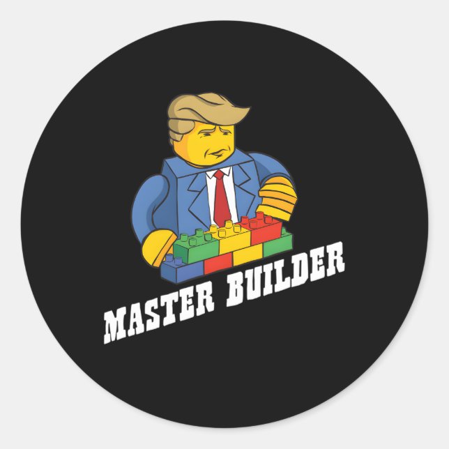 Sticker Rond Bâtiments Maître Bâtiment Blocs Jeunesse (Devant)