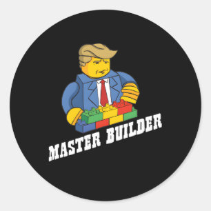 Sticker Rond Bâtiments Maître Bâtiment Blocs Jeunesse