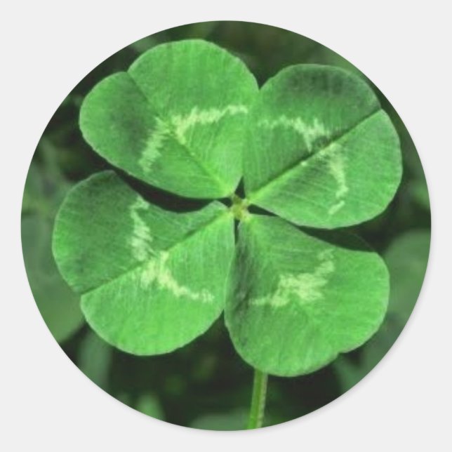 STICKER ROND BÂTISSEURS À HAUT NIVEAU À QUATRE FEUILLES (Devant)