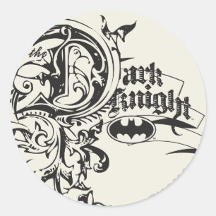 Sticker Rond Batman Dark Knight Logo d'organisation