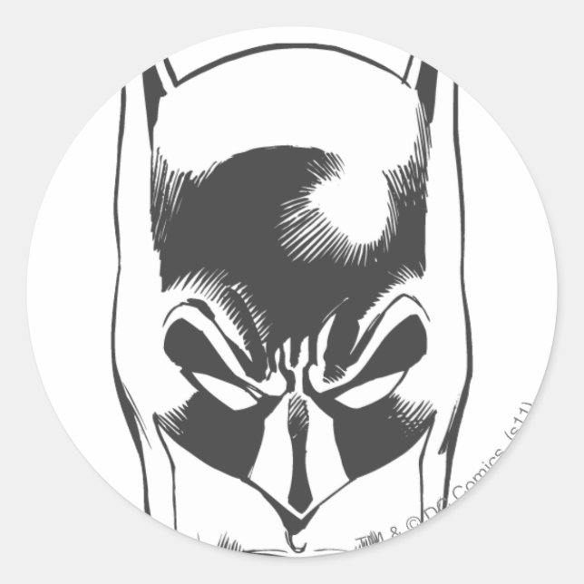 Sticker Rond Batman Head (Devant)