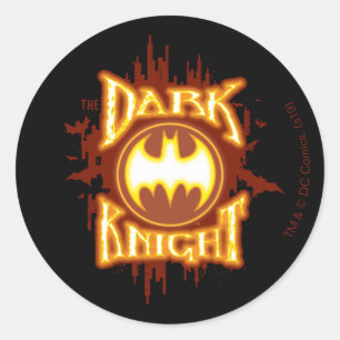 Sticker Rond Batman   Le Chevalier sombre
