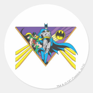 Sticker Rond Batman & Robin 2