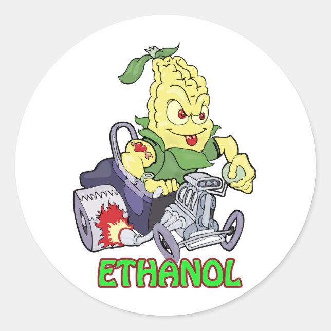 Sticker Rond Bâton chaud à éthanol (Devant)