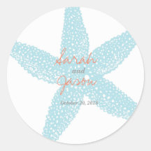 Bâton de poisson Starfish de plage 3" rond