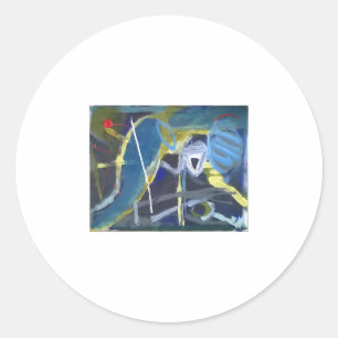Sticker Rond Bâtonnet de fouet Yoni Jeff Hankamer Artjunkhaus Y