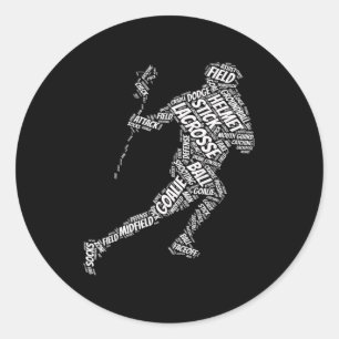 Sticker Rond bâtons de crosse pour garçons Sports & Fitness coo