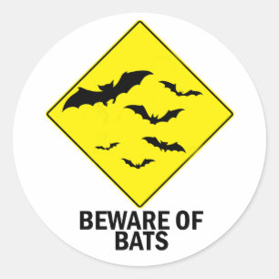 Sticker Rond Bats