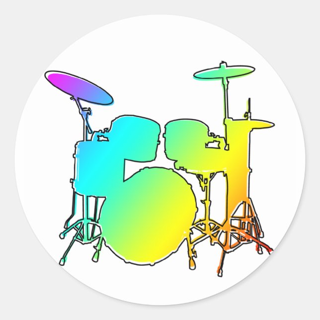 Sticker Rond batterie oddRex (Devant)