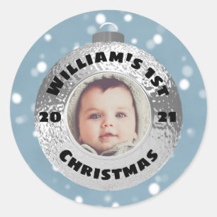 Sticker Rond Bauble de Noël