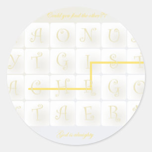 Sticker Rond bavarder le christ