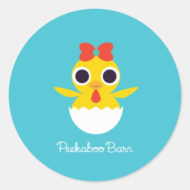 Sticker Rond Bayla le poussin (Devant)