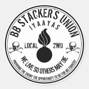 Sticker Rond BB Stacker's Union Slap