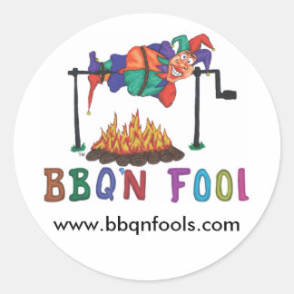 Sticker Rond BBQNFOOL, www.bbqnfools.com