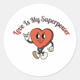 Sticker Rond Be Mine 2026 – Retro Valentine Love Typography