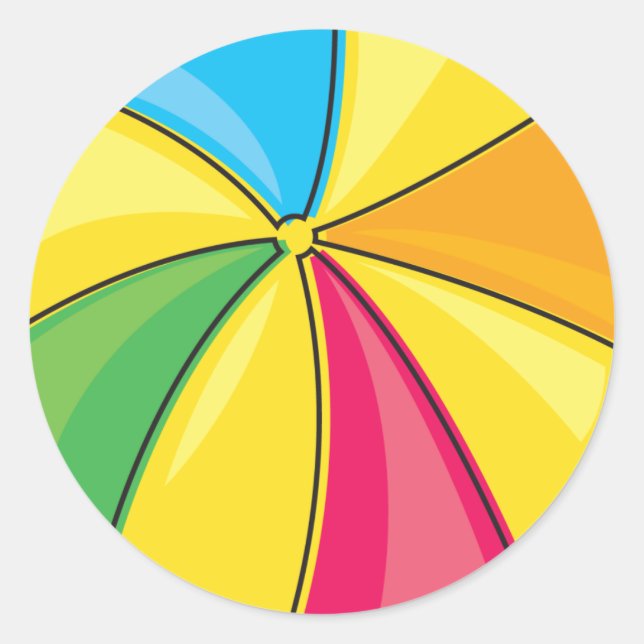 Sticker Rond beach ball (Devant)