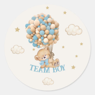 Sticker Rond Bear Balloons Équipe garçon Jeu