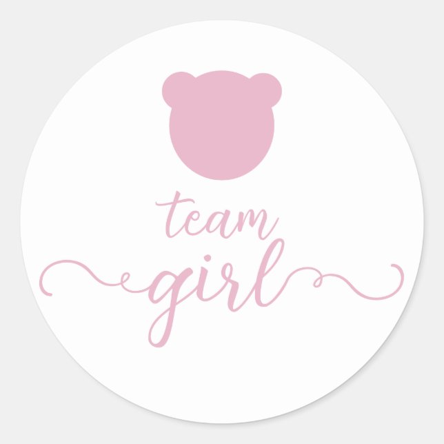 Sticker Rond Bearly Wait Genre Reveillez le genre Bear Guess (Devant)