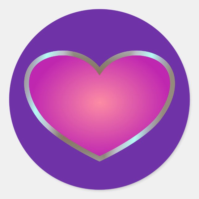 Sticker Rond Beat rose (Devant)