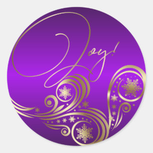 Sticker Rond Beau Imaginaire pourpre