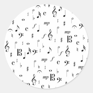 Sticker Rond Beaucoup de musique