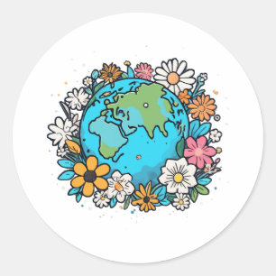 Sticker Rond Beauté de la Terre