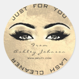 Sticker Rond Beauty Browns Sepia Gold Lash Nettoyant maquillage