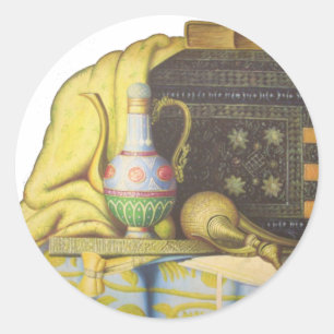 Sticker Rond Beaux artefacts égyptiens : Secrets des pharaons