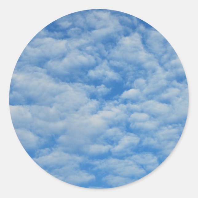Sticker Rond Beaux nuages (Devant)